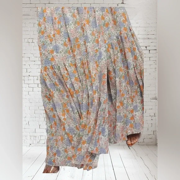 Veronica Beard Floral Silk Chiffon Sleeveless Maxi Dress. Like New. Size:00 - Picture 6 of 15